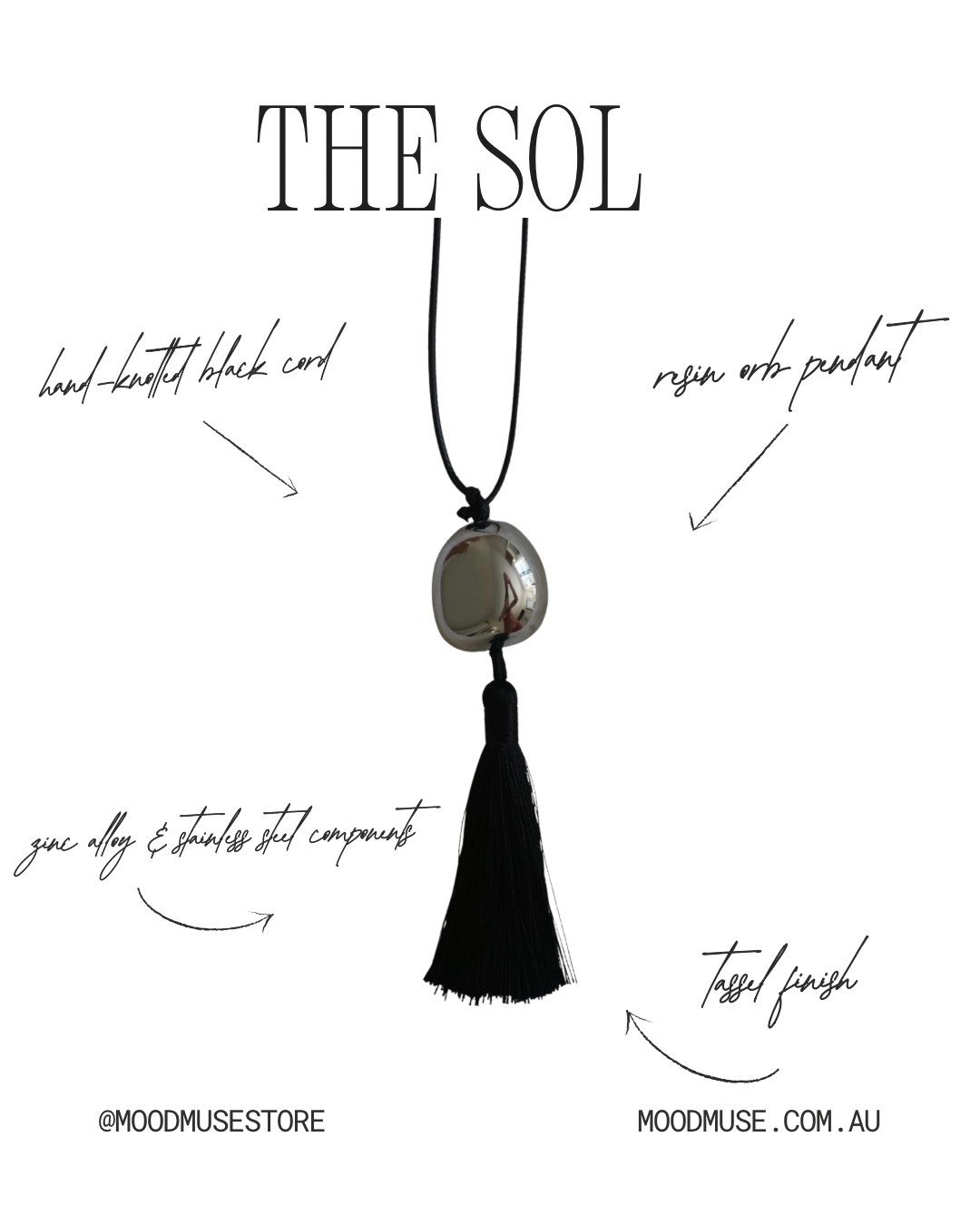 The Sol Resin Orb Pendant Necklace