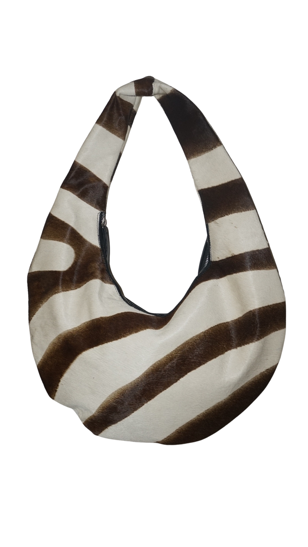 The Gia Cowhide Crescent Bag