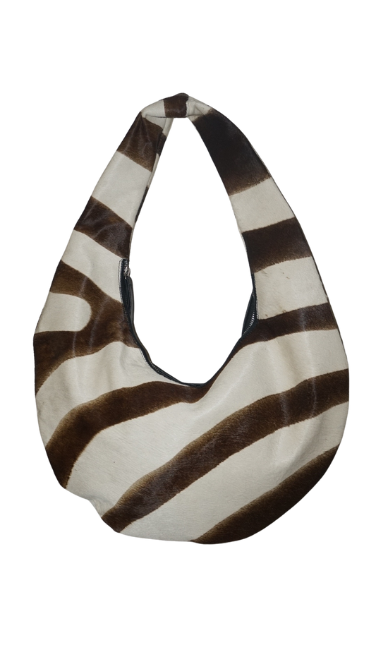 The Gia Cowhide Crescent Bag