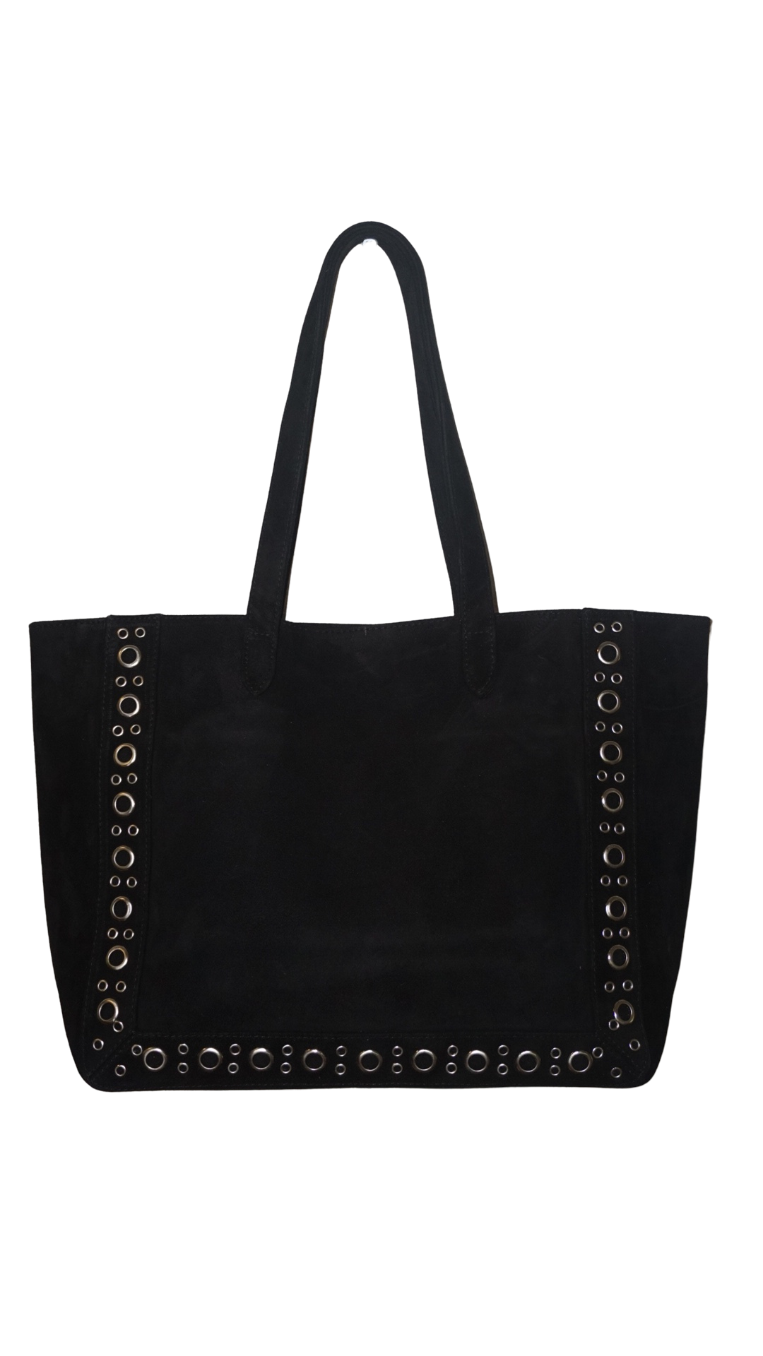 The Bianca Eyelet Suede Tote