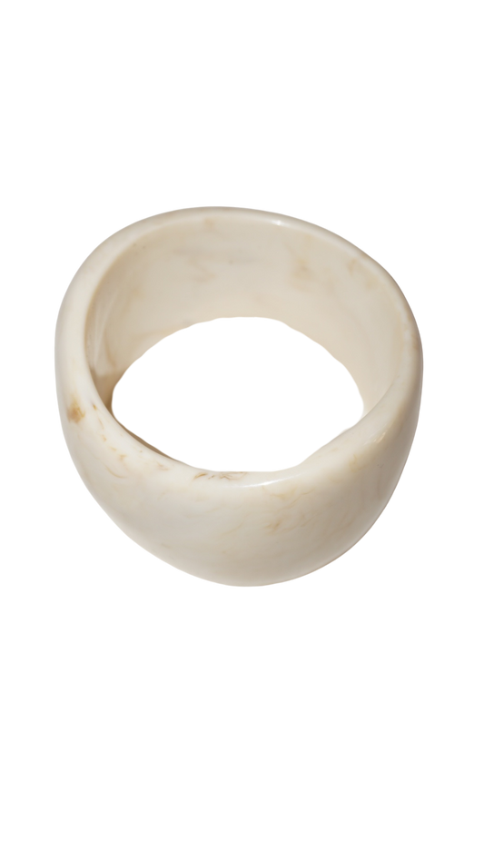 The Ivory Chunky Resin Bangle
